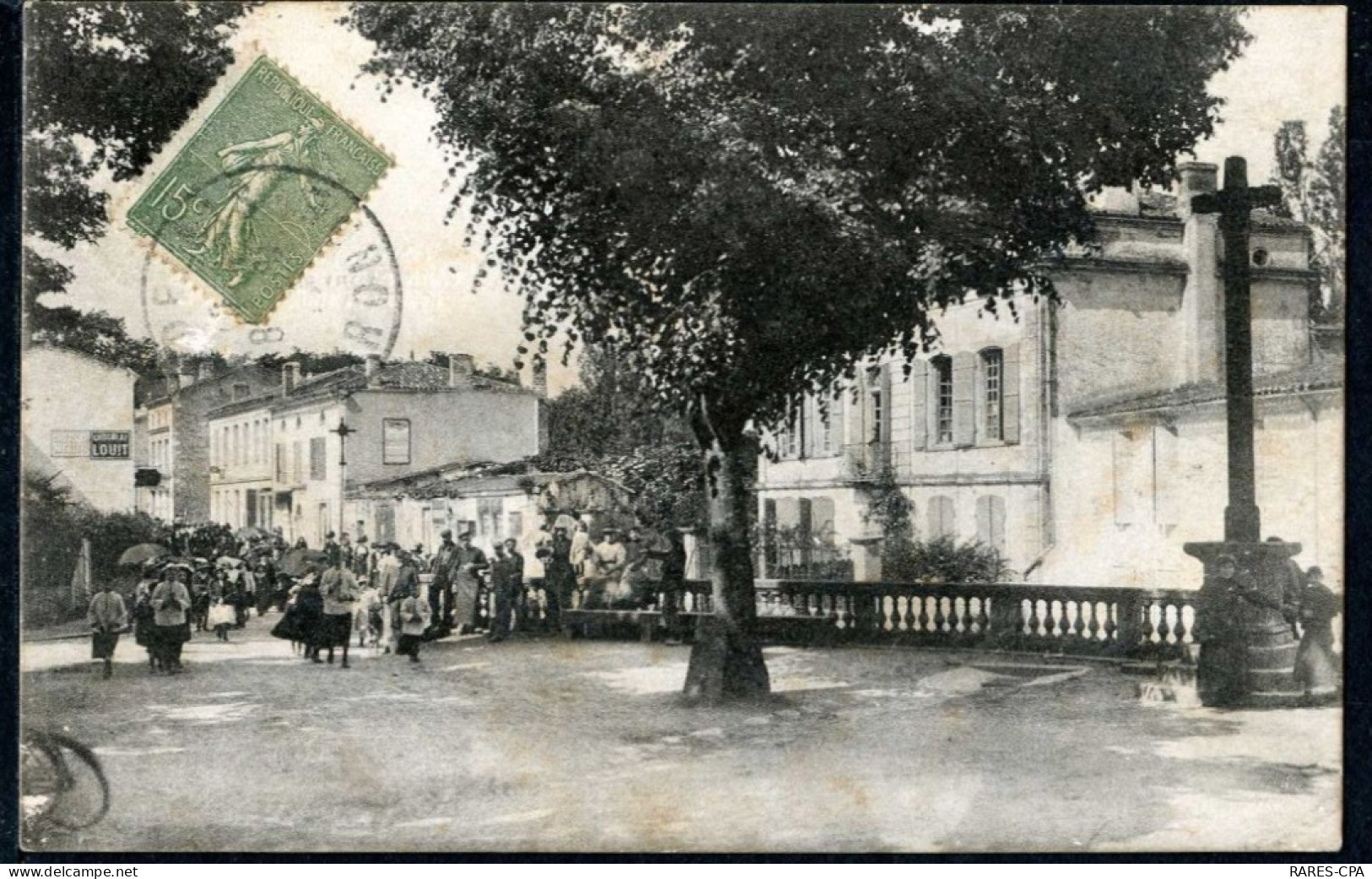 33 VERDELAIS - LA PLACE - PARCOURS D'UNE CEREMONIE - Verdelais