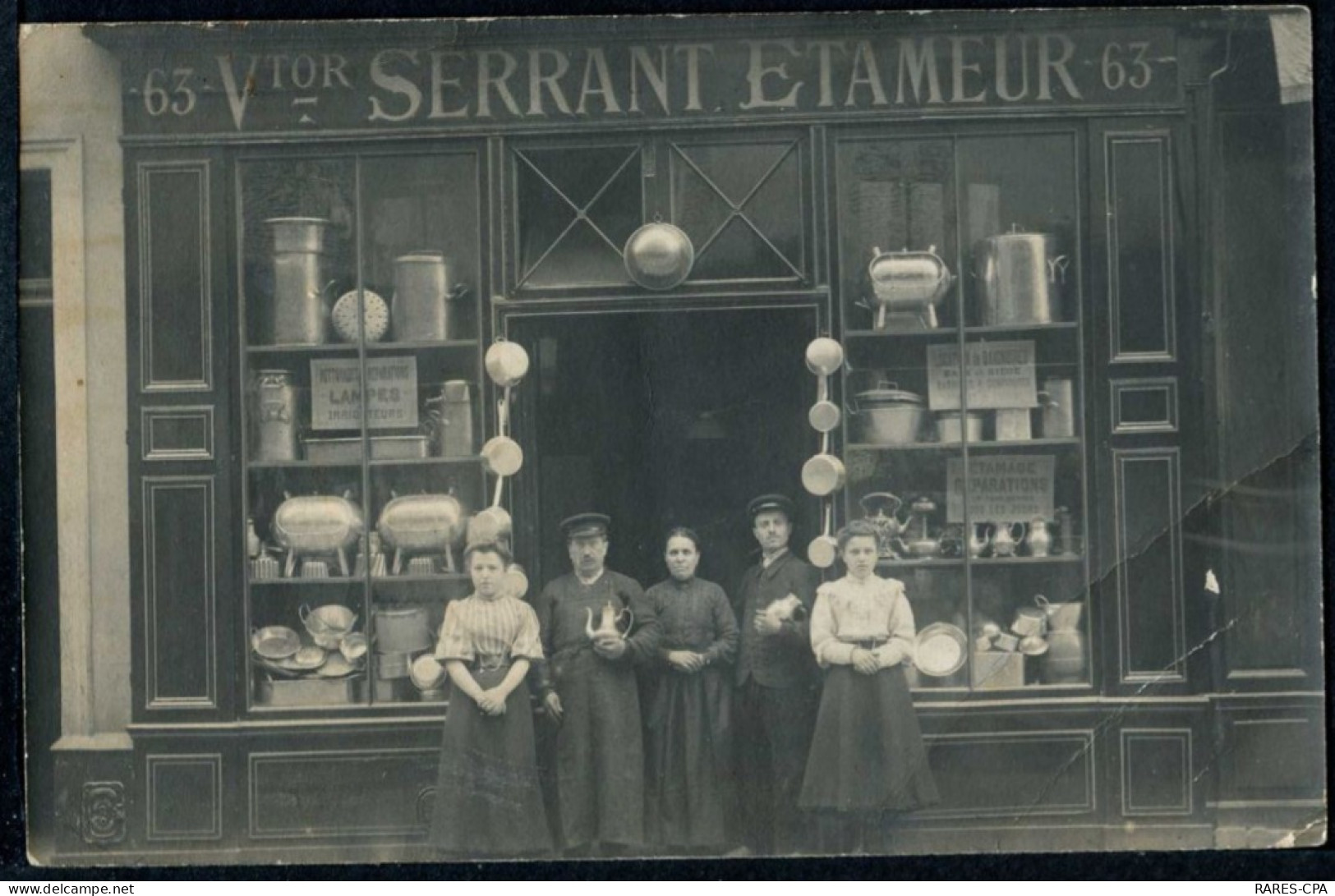 75 PARIS - VICTOR SERRANT - ETAMEUR - CPA PHOTO - SUPERBE - Petits Métiers à Paris