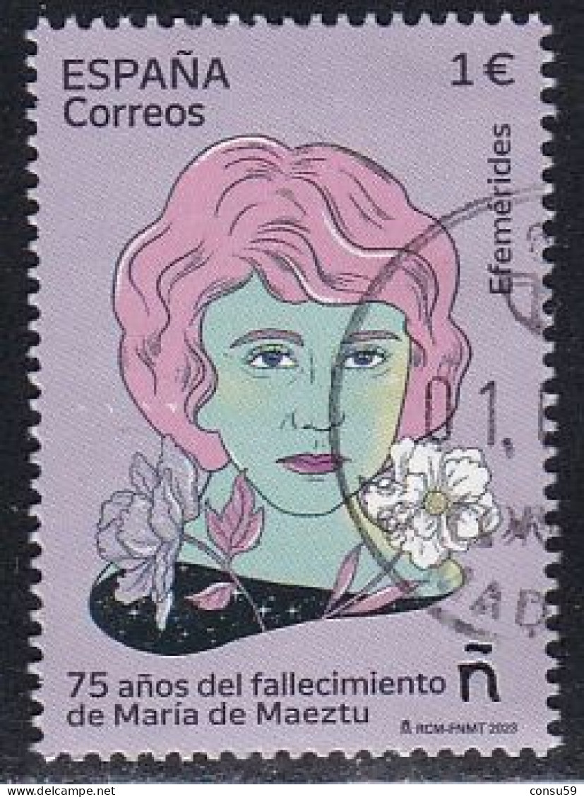 2023-ED. 5639 - Efemérides. 75 Años Fallecimiento María De Maeztu- USADO - Used Stamps