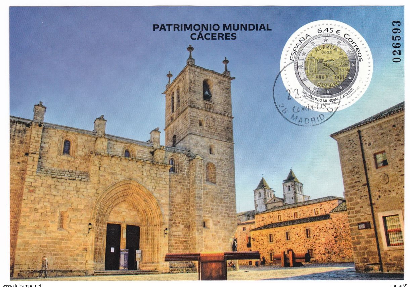 2023-ED. 5642 - Patrimonio Mundial. Cáceres- USADO - Used Stamps