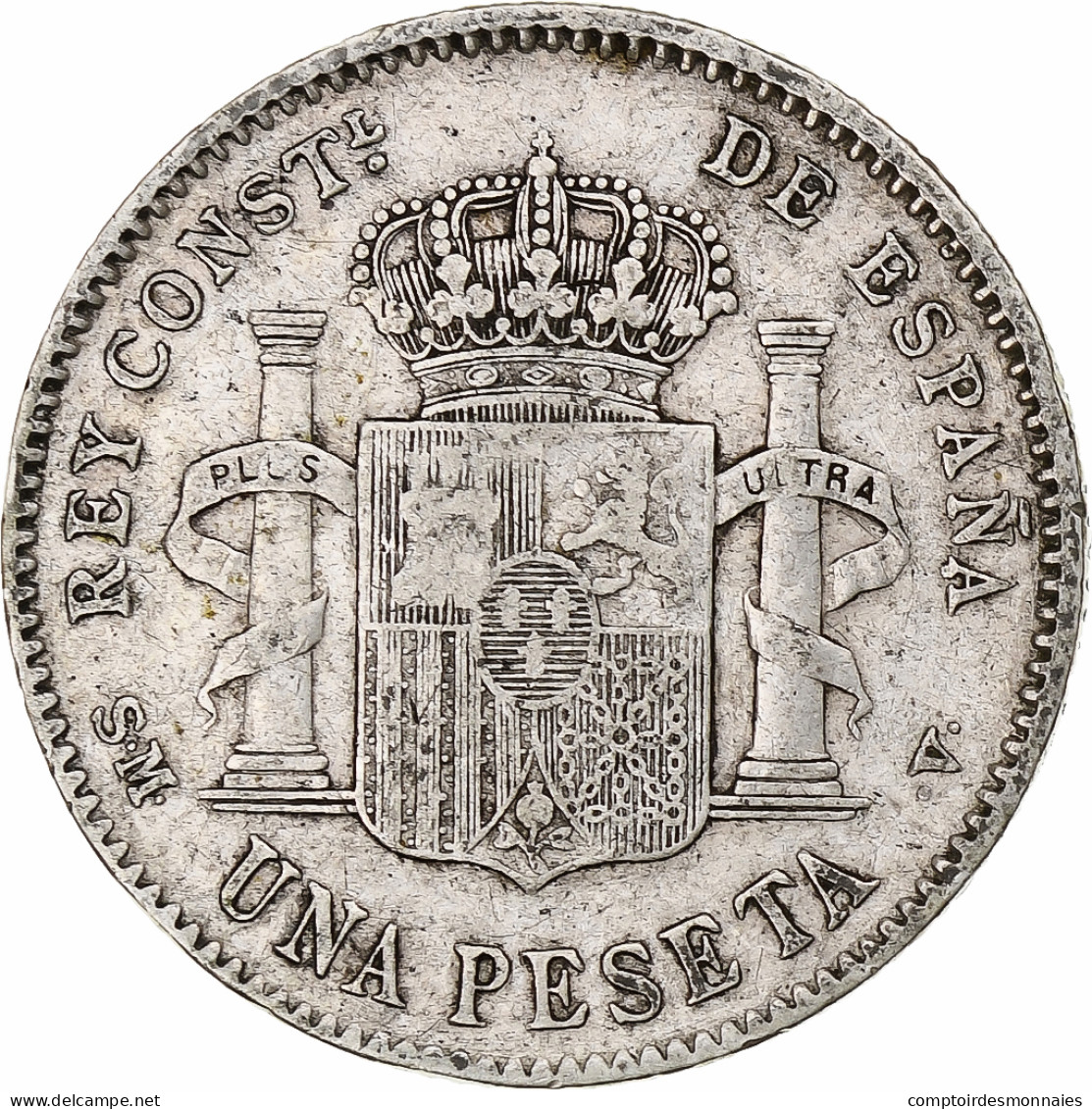 Monnaie, Espagne, Alfonso XIII, Peseta, 1900, Madrid, TTB, Argent, KM:706 - First Minting