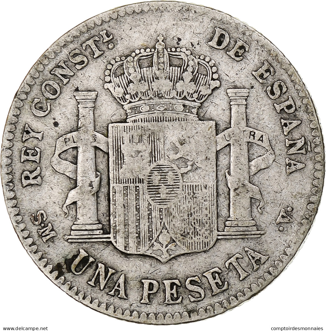 Monnaie, Espagne, Alfonso XIII, Peseta, 1902, Madrid, TB, Argent, KM:706 - Premières Frappes