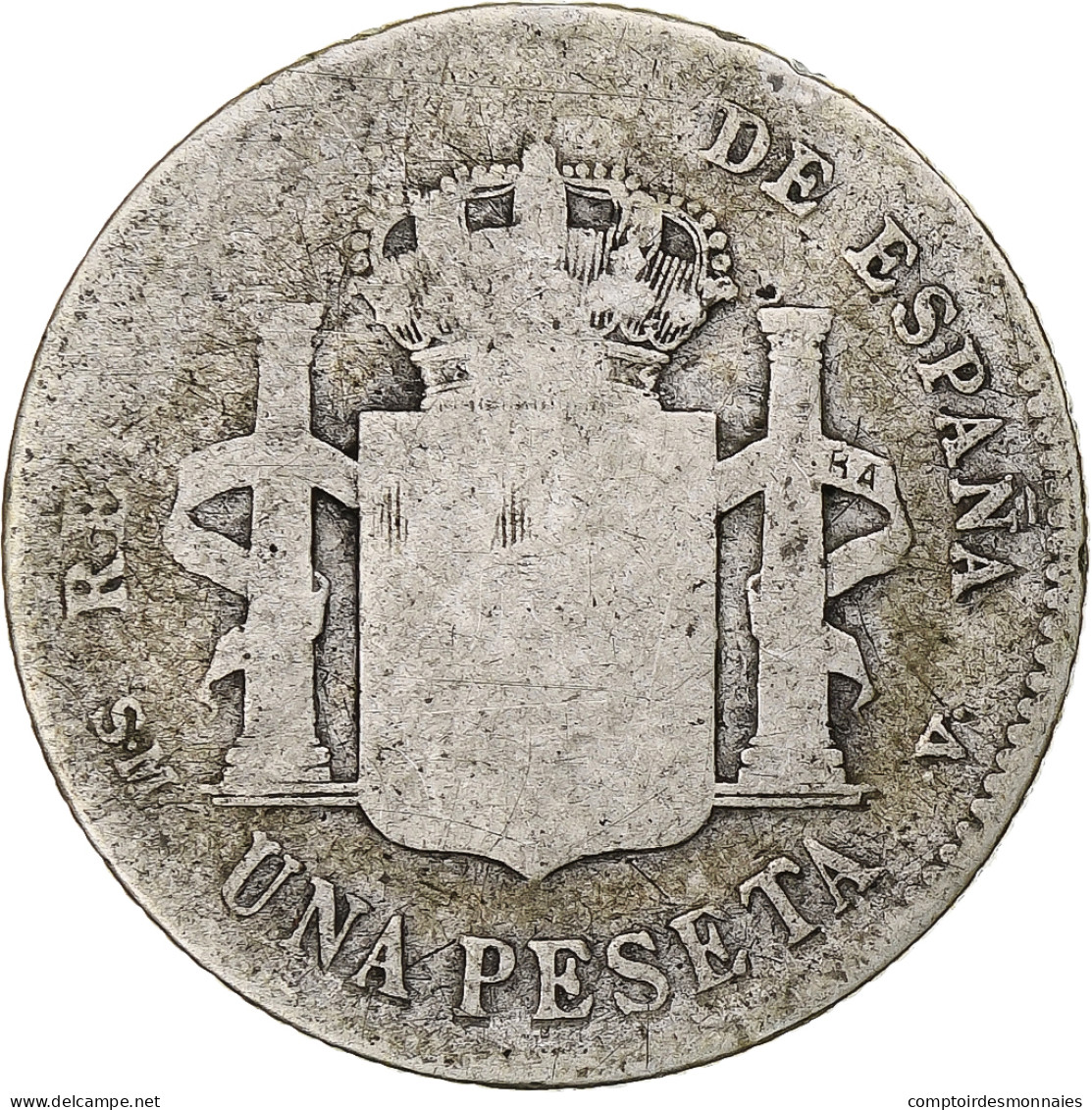 Monnaie, Espagne, Alfonso XIII, Peseta, 1903, Madrid, B+, Argent, KM:721 - Premières Frappes