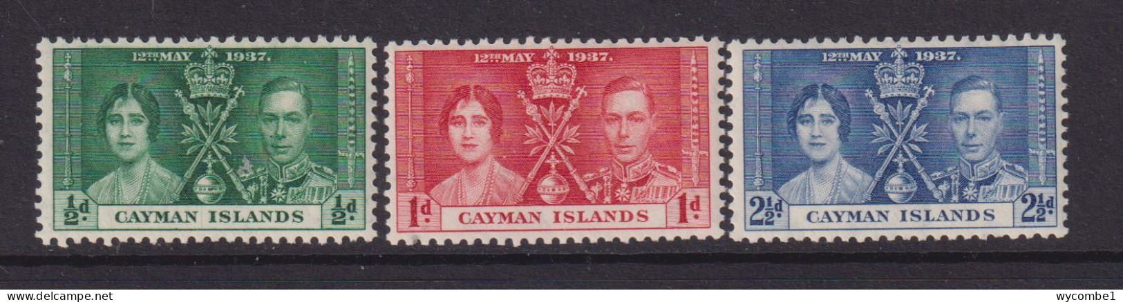 CAYMAN ISLANDS  - 1937 Coronation Set  Hinged Mint - Cayman Islands