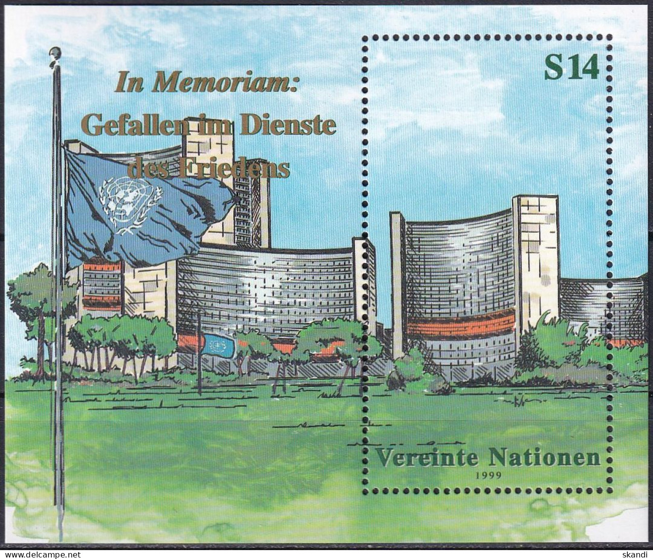 UNO WIEN 1999 Mi-Nr. Block 11 ** MNH - Hojas Y Bloques