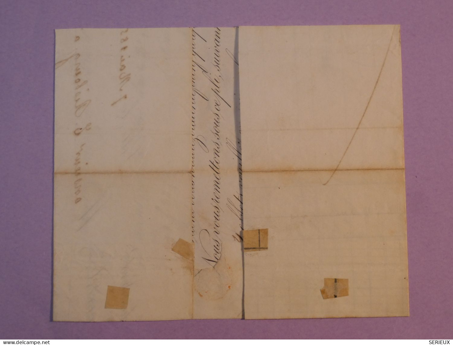 DF0 FRANCE  SUR LETTRE  1853  LILLE A BOUCHAIN     + NAPOLEON 25C   N° 10  + AFF. INTERESSANT++++ - 1852 Luigi-Napoleone