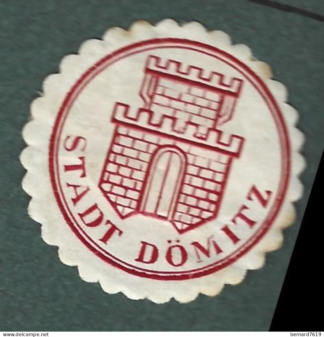 Cachet De Fermeture - Allemagne - Stadt  Domitz - Erinnophilie