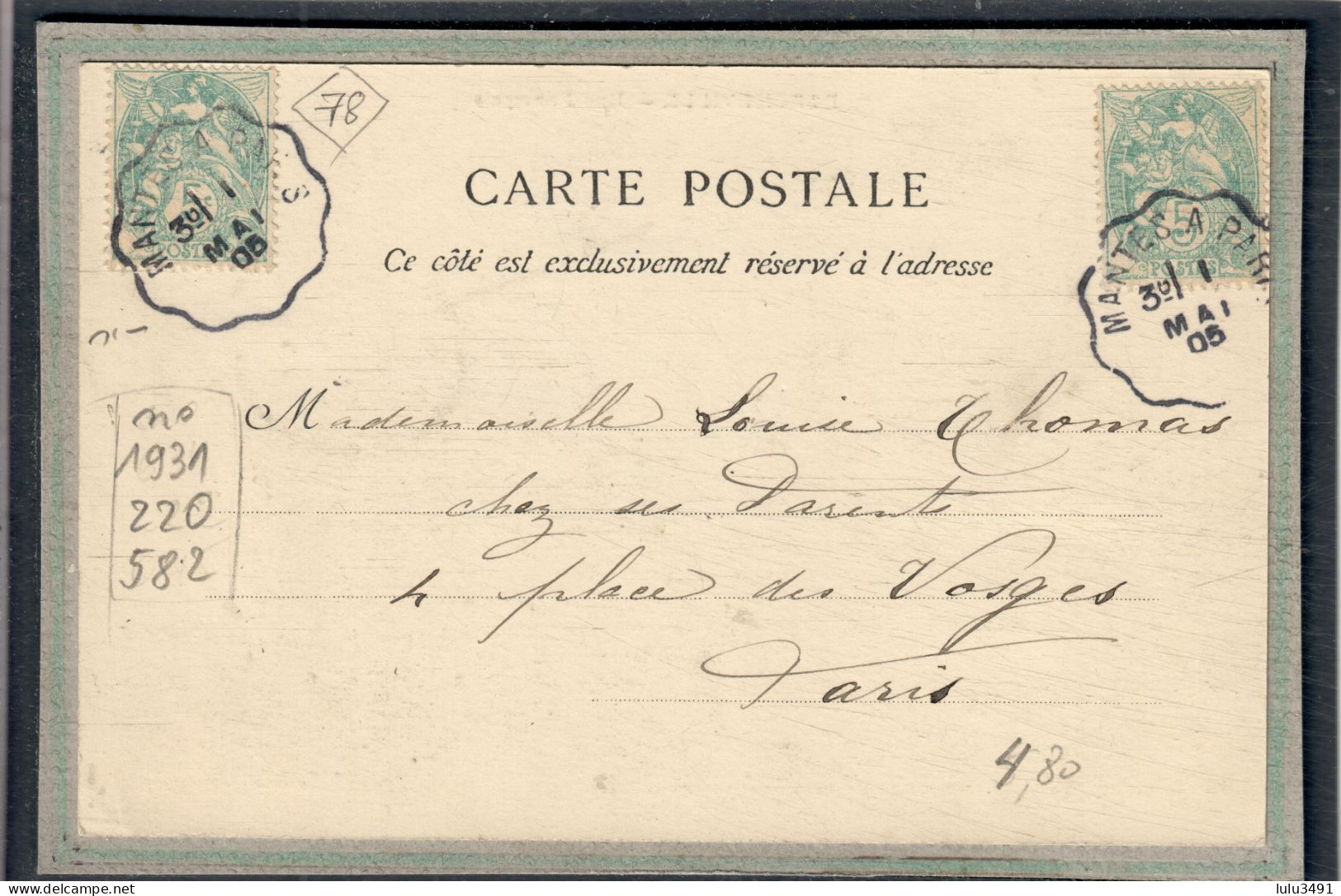 CPA - PORCHEVILLE (78) - Aspect De La Mercerie-Tabac De La Rue Principale En 1905 - Porcheville