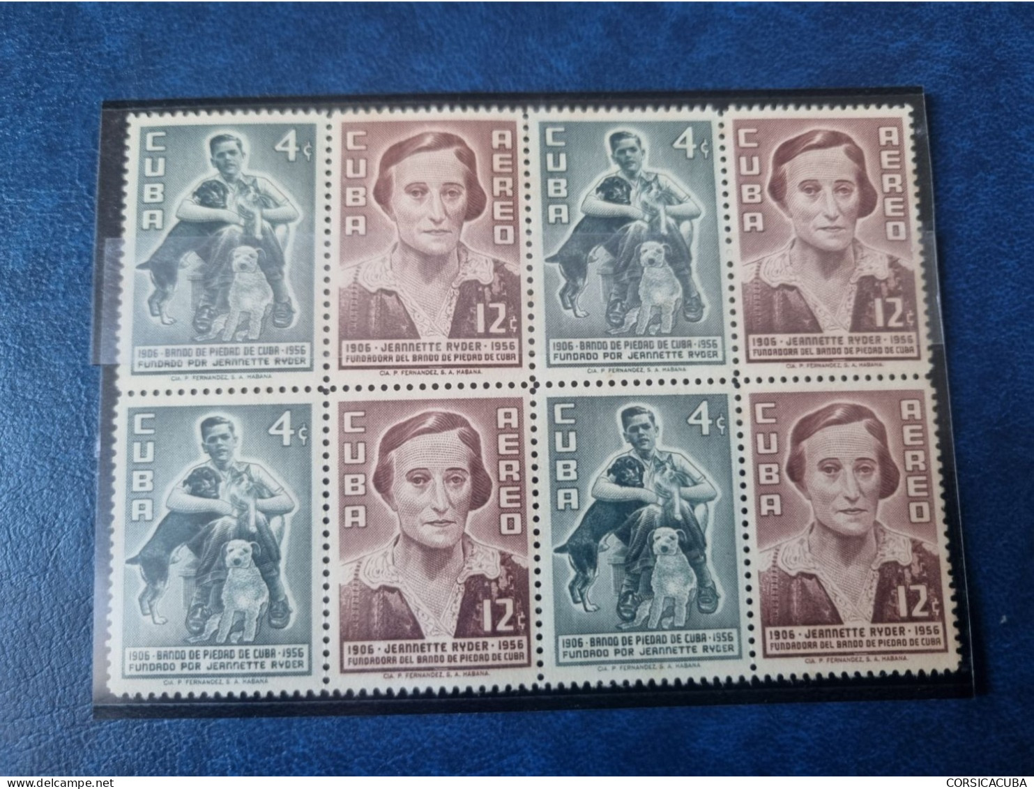 CUBA  NEUF  1957   BANDO  DE  PIEDAD  //  PARFAIT  ETAT  //  1er  CHOIX  // Bloc De 4 - Unused Stamps