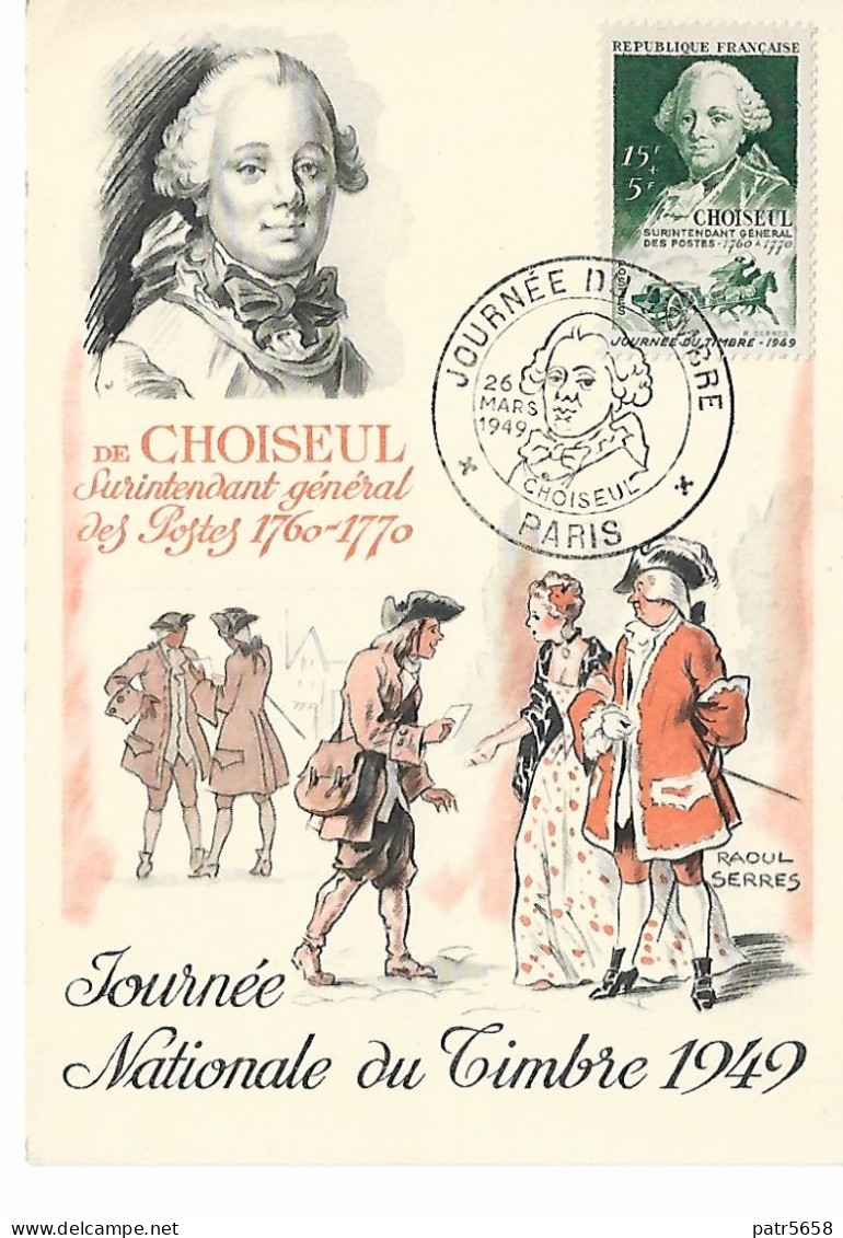 PJ Journée Du Timbre 1949 - Etienne François De Choiseul (1719-1785) - Paris - ....-1949