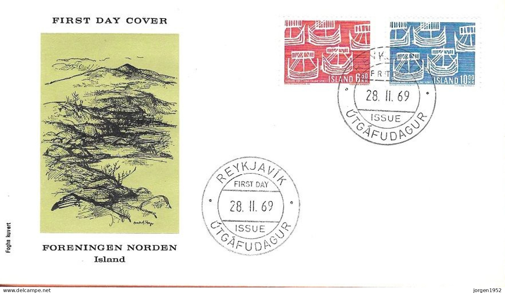 ICELAND # FDC FROM 1969 - FDC