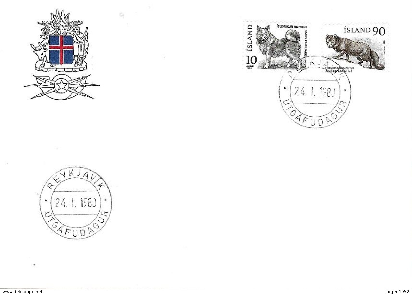 ICELAND # FDC FROM 1980 - FDC