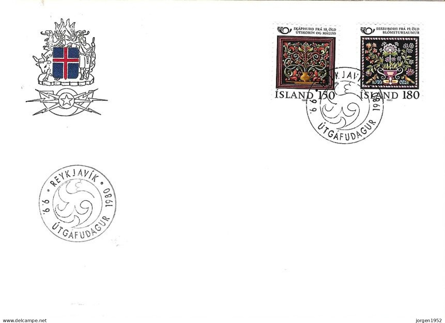 ICELAND # FDC FROM 1980 - FDC