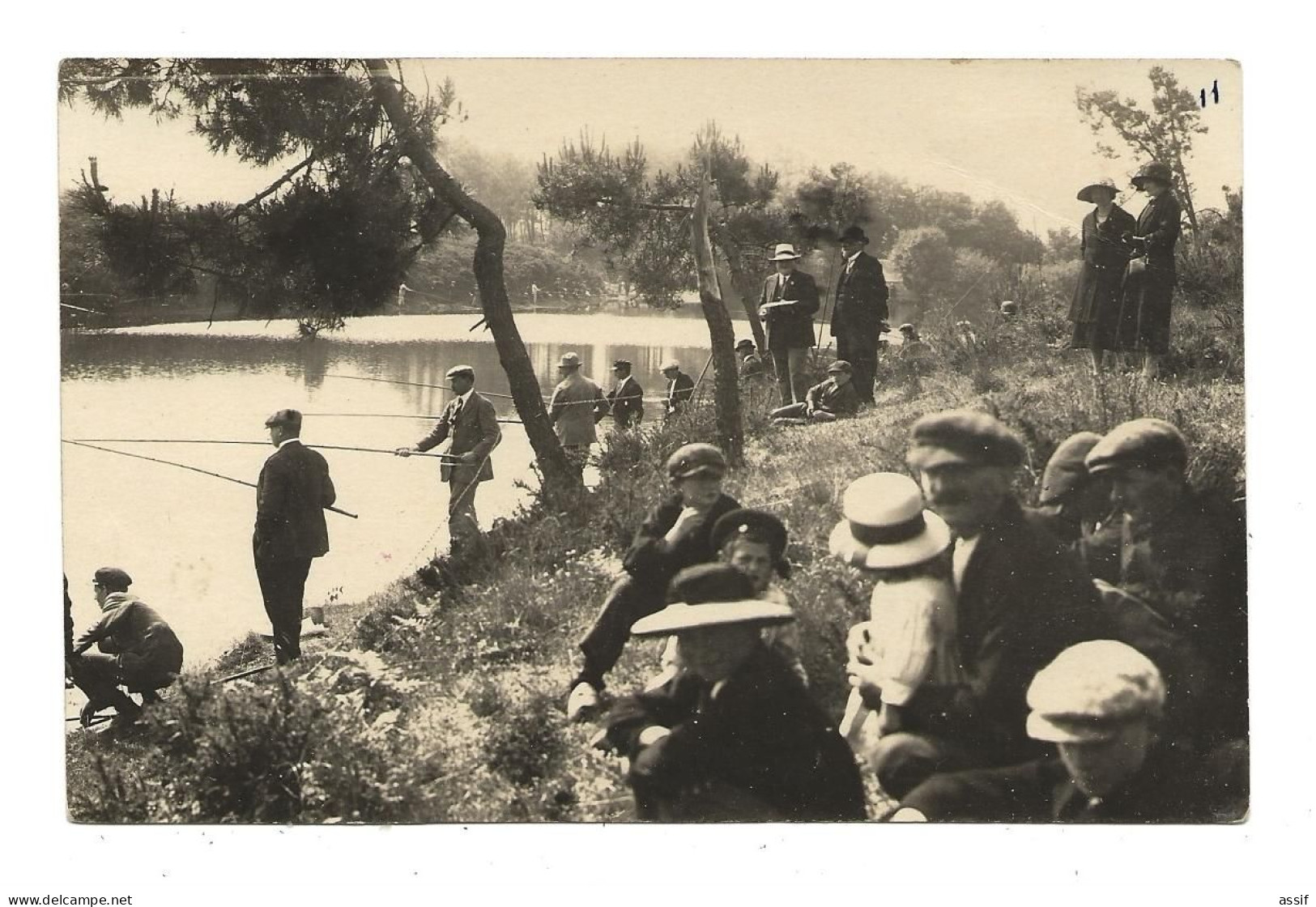 Pont - Scorff ( 56 ) Carte Photo  Concours De Pêche Kersalo 1923 - Pont Scorff