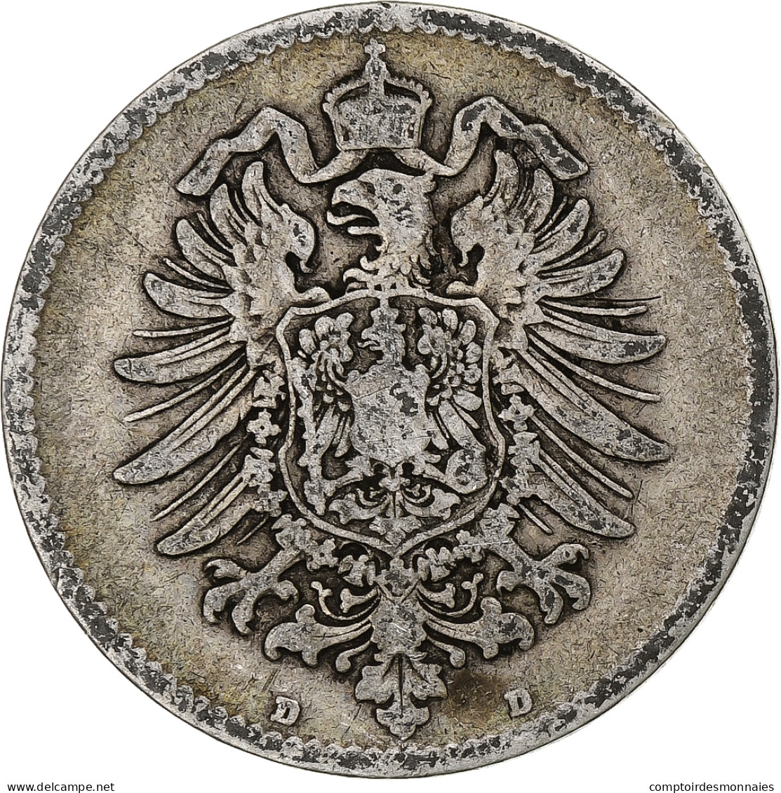 Monnaie, Empire Allemand, Wilhelm I, Mark, 1874, Munich, TB+, Argent, KM:7 - 1 Mark