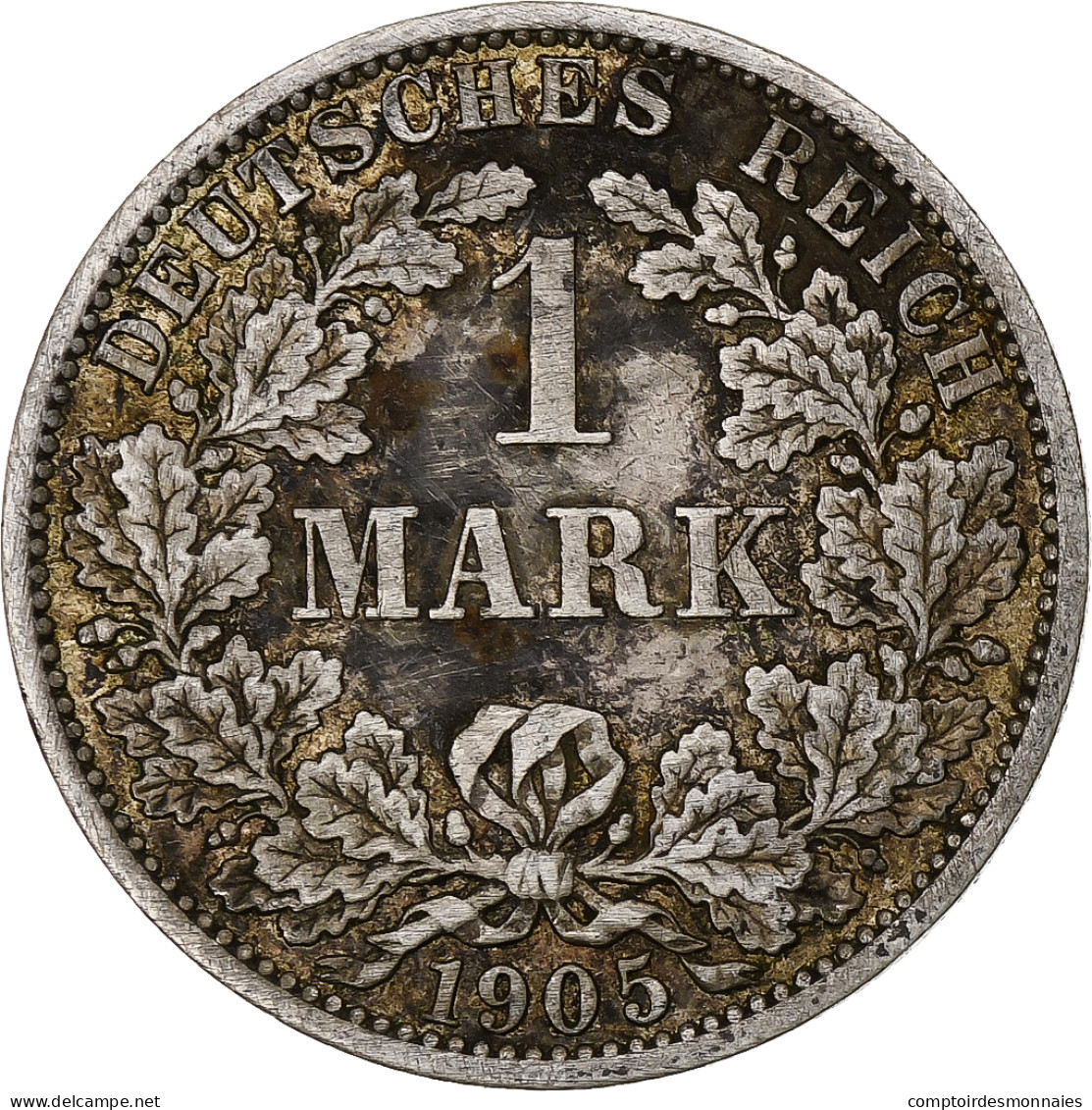 Monnaie, Empire Allemand, Wilhelm II, Mark, 1905, Berlin, TB+, Argent, KM:14 - 1 Mark