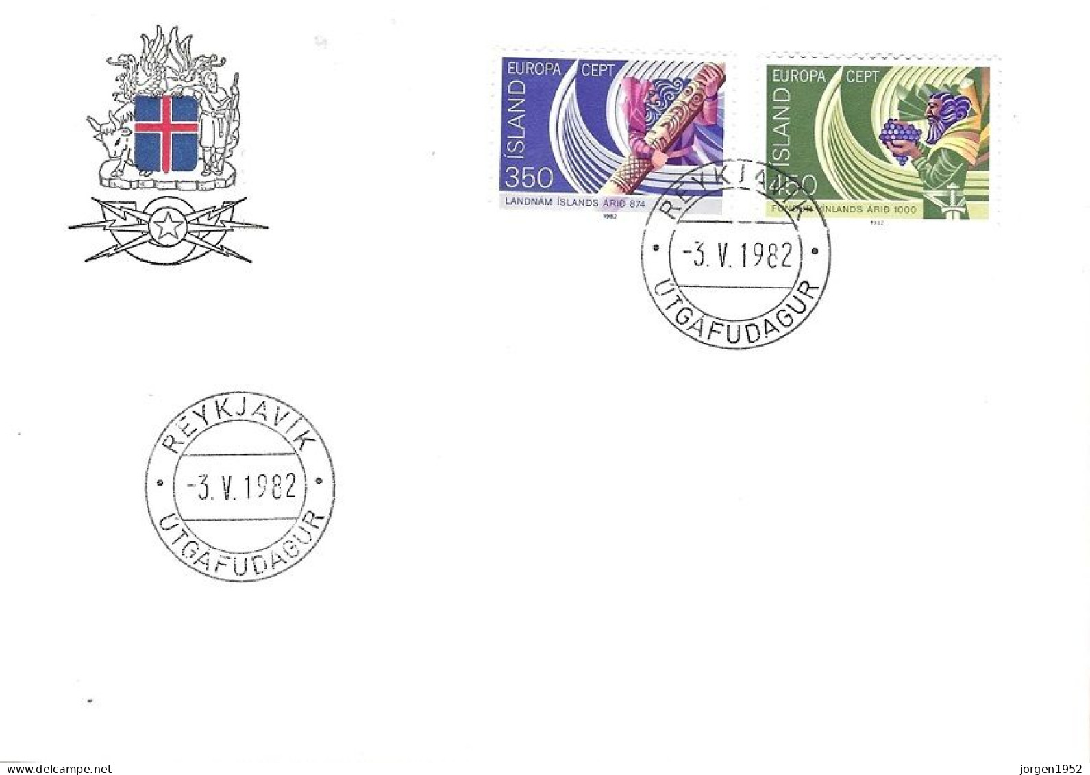 ICELAND # FDC FROM 1982 - FDC