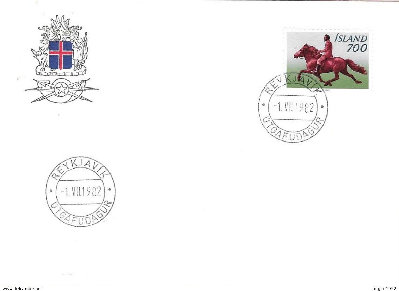 ICELAND # FDC FROM 1982 - FDC