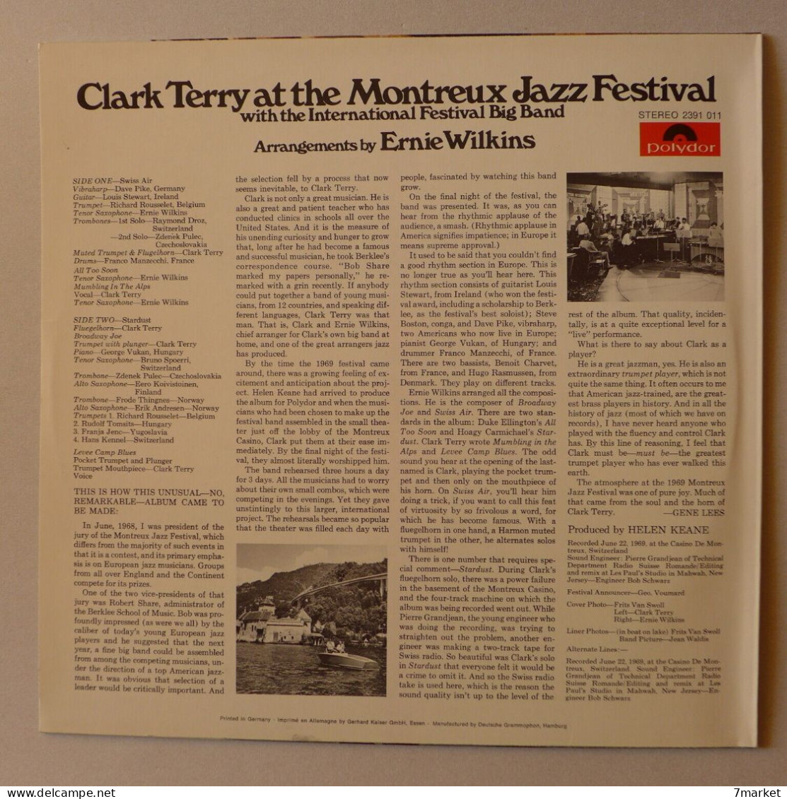 LP/ Clark Terry At The Montreux Jazz Festival With The International Festival Band / Polydor - 1969 - Jazz