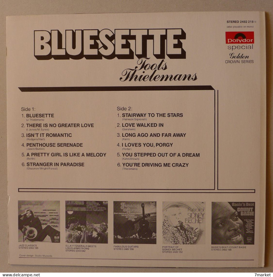 LP/ Toots Thielemans - Bluesette / Polydor - 1975 - Jazz