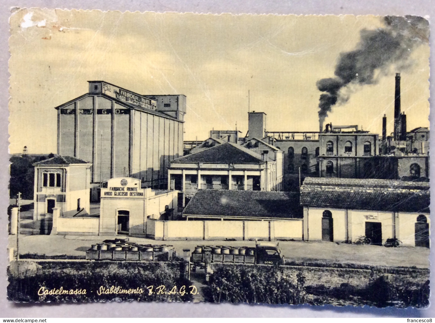 1958 CASTELMASSA STABILIMENTO F.R.A.G.D FABBRICHE RIUNITE AMIDO GLUCOSIO DESTRINA / ROVIGO - Rovigo