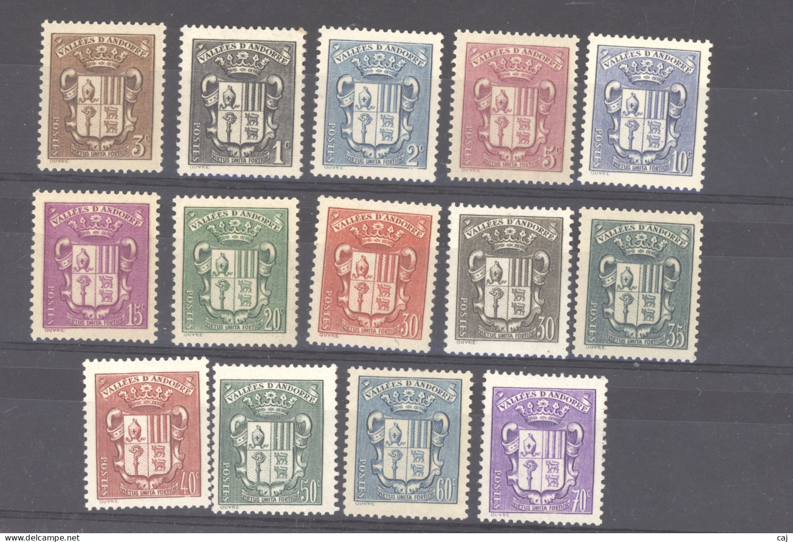 Andorre   :  Yv  47-60  * - Unused Stamps