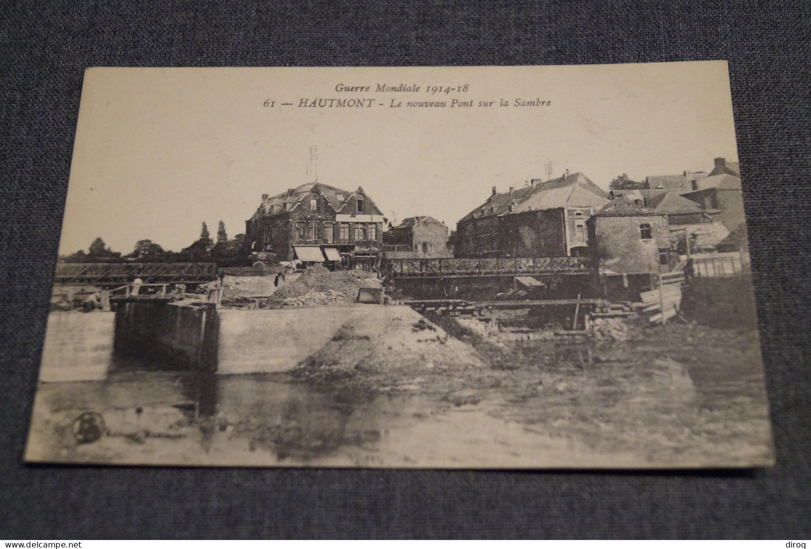 Hautemont,1920,le Nouveau Pont Sur La Sambre,RARE Très Belle Ancienne Carte Postale - Other & Unclassified