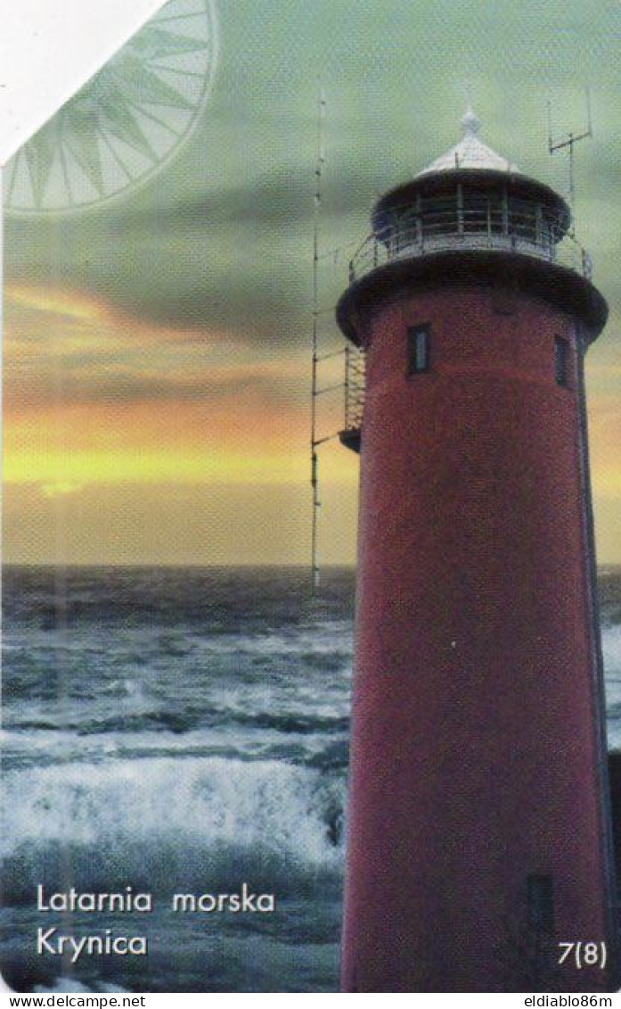 POLAND - MAGNETIC CARD - 910 - LIGHTHOUSE - KRYNICA - Poland