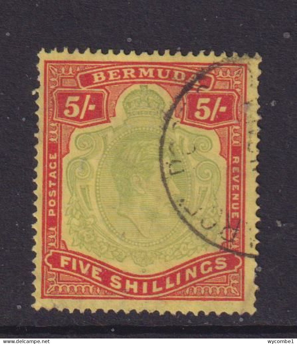 BERMUDA  - 1938 George VI 5s Used As Scan - Bermuda