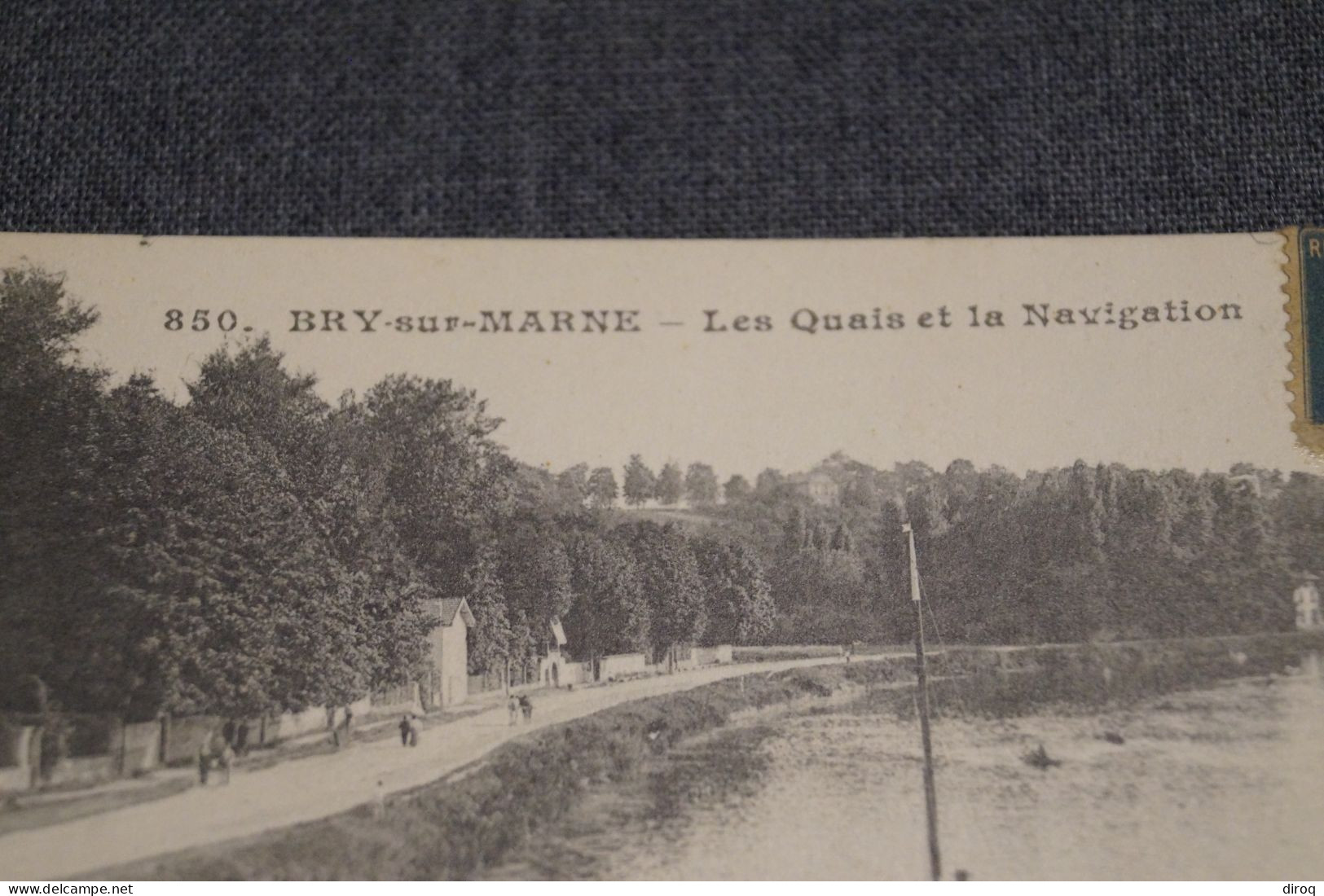 Bry-sur-Marne,1920,les Quais Et La Navigation,RARE Très Belle Ancienne Carte Postale - Bry Sur Marne