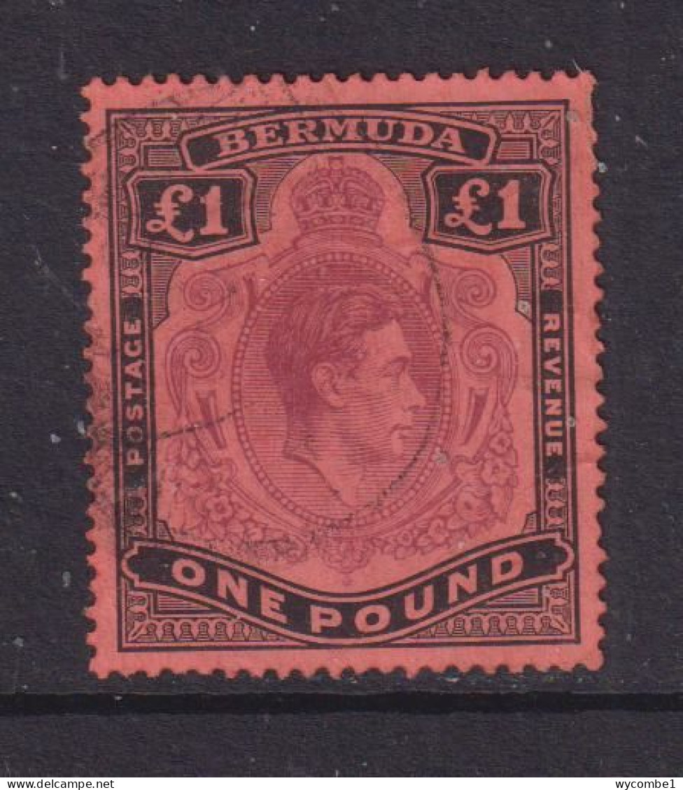 BERMUDA  - 1938 George VI £1 Used As Scan - Bermuda