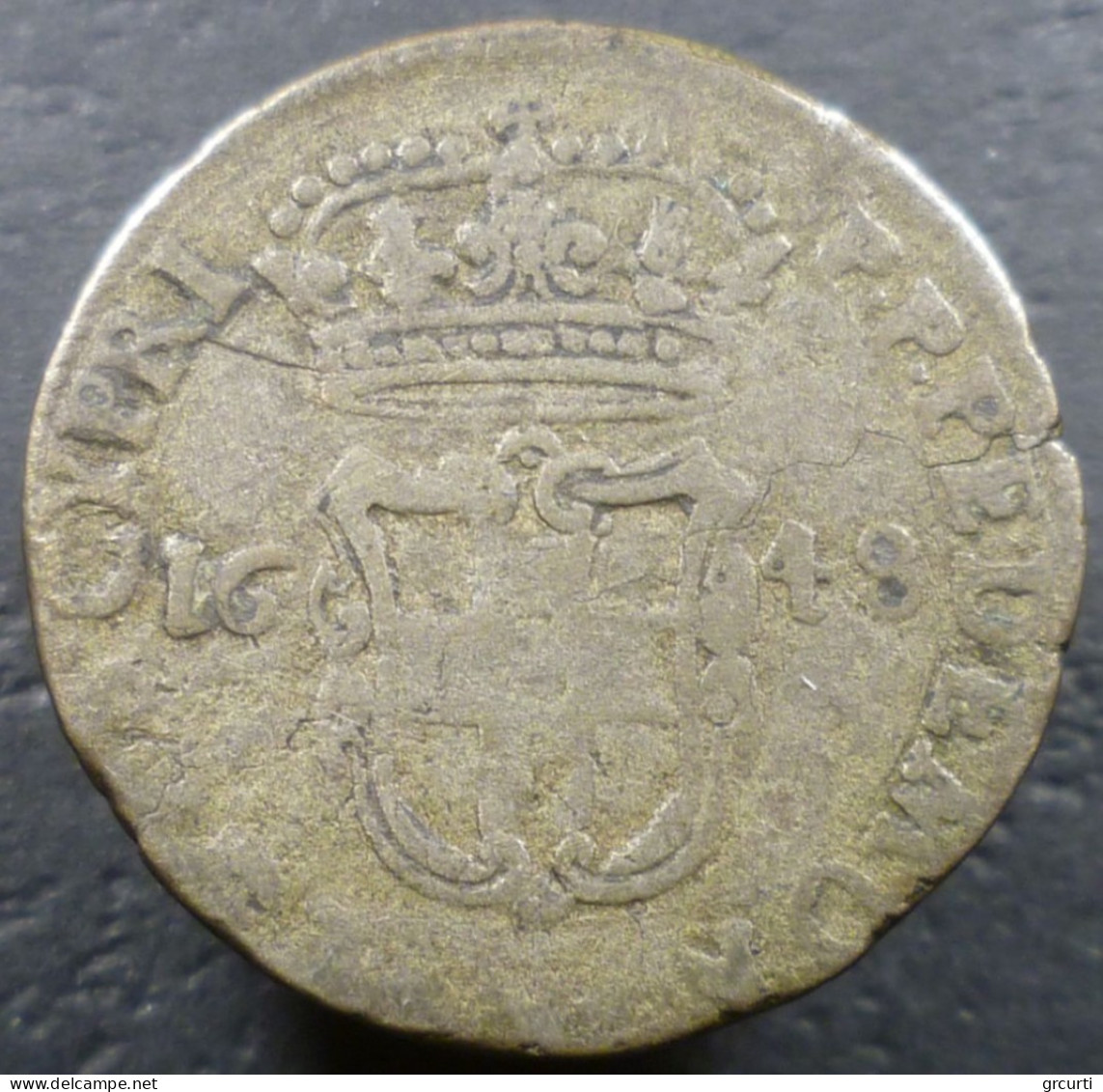 Italia - Piemonte - 5 Soldi 1648 - Carlo Emanuele II (reggenza Della Madre 1638-1648) - Piemonte-Sardinië- Italiaanse Savoie