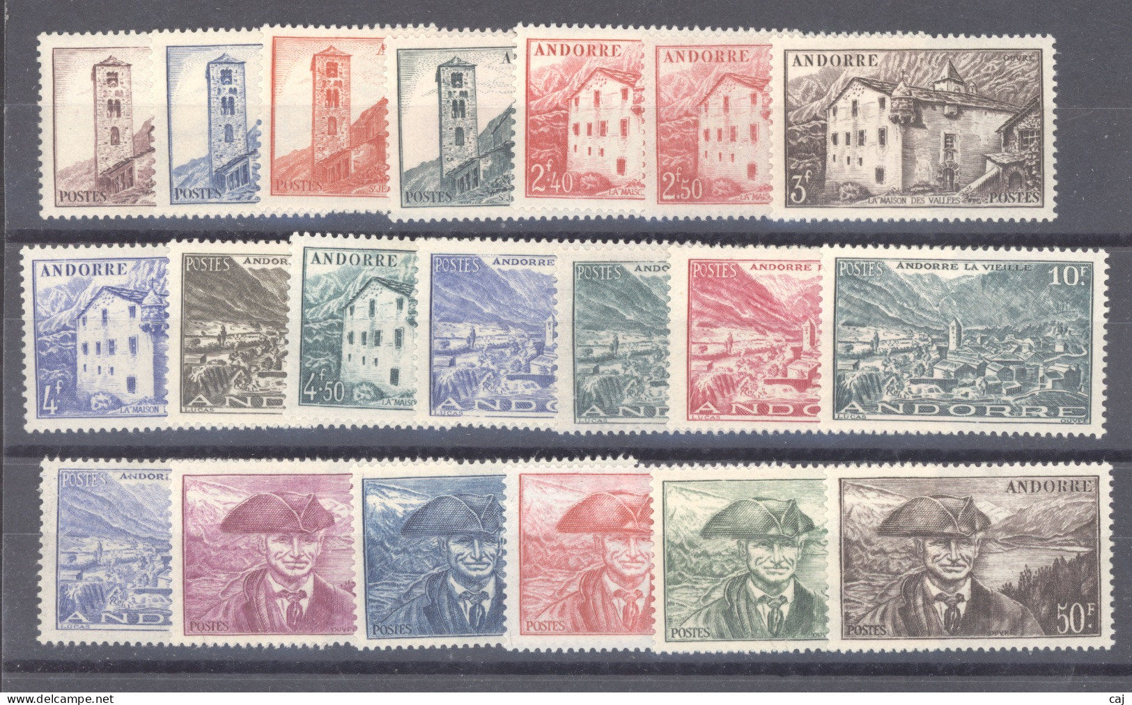 Andorre   :  Yv  100-18  *  Avec 108A    ,   N2 - Unused Stamps