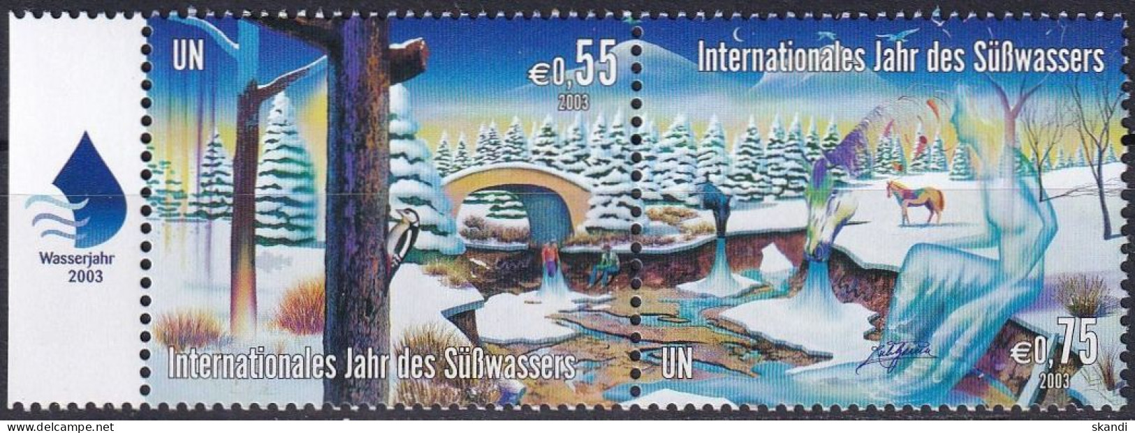 UNO WIEN 2003 Mi-Nr. 393/94 ** MNH - Ungebraucht