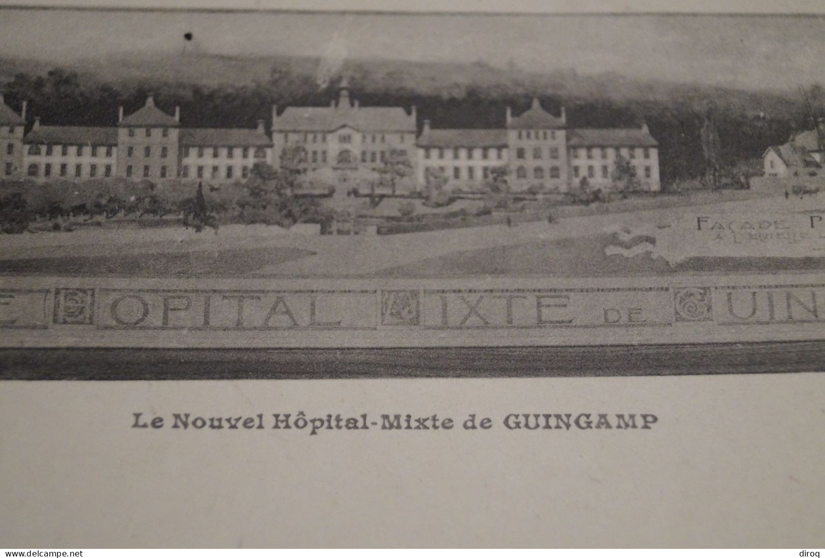 Guingamp,1918,le Nouvel Hopital Mixte,RARE Très Belle Ancienne Carte Postale - Guingamp