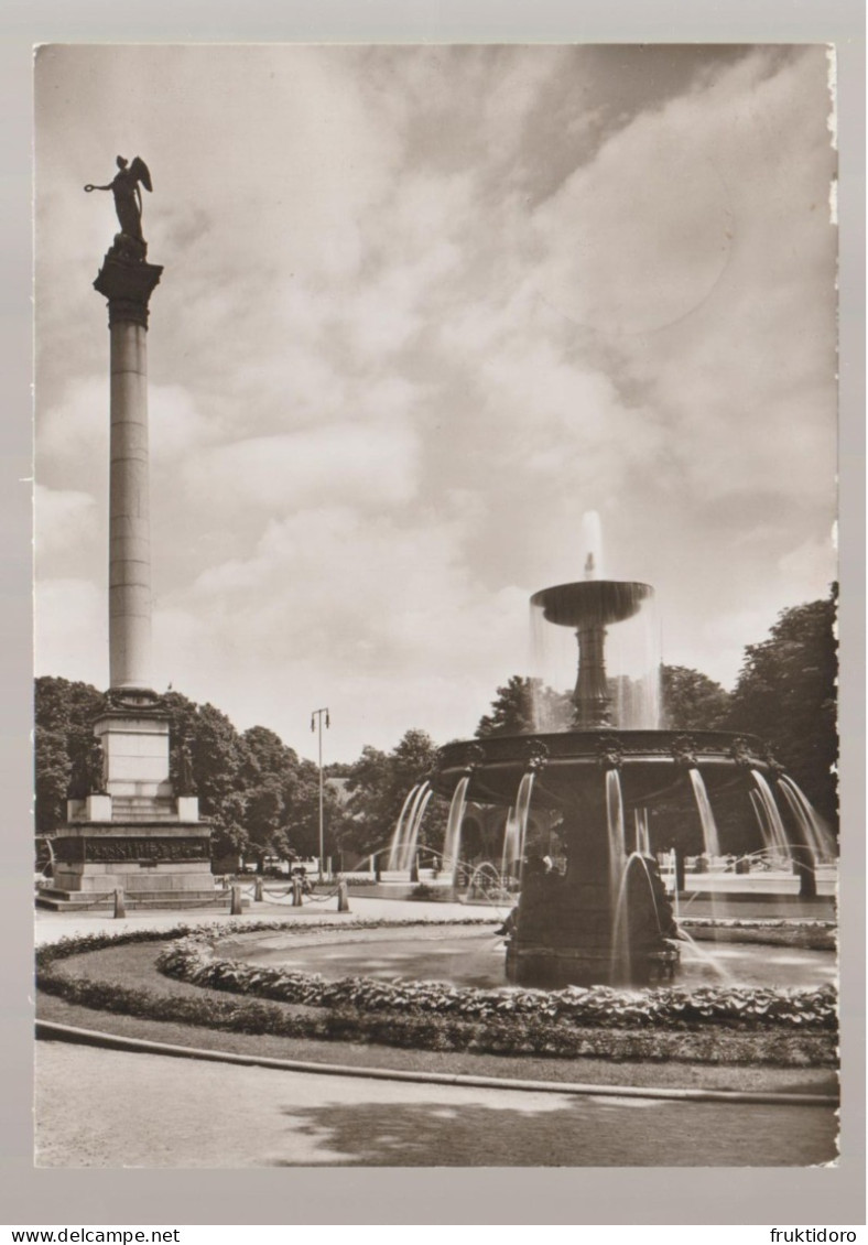 AKDE Germany Postcards Stuttgart Schlossplatz - Fountain - Angel / Tübingen - Schlossportal / Essen - St. Lamberti Churc - Collections & Lots