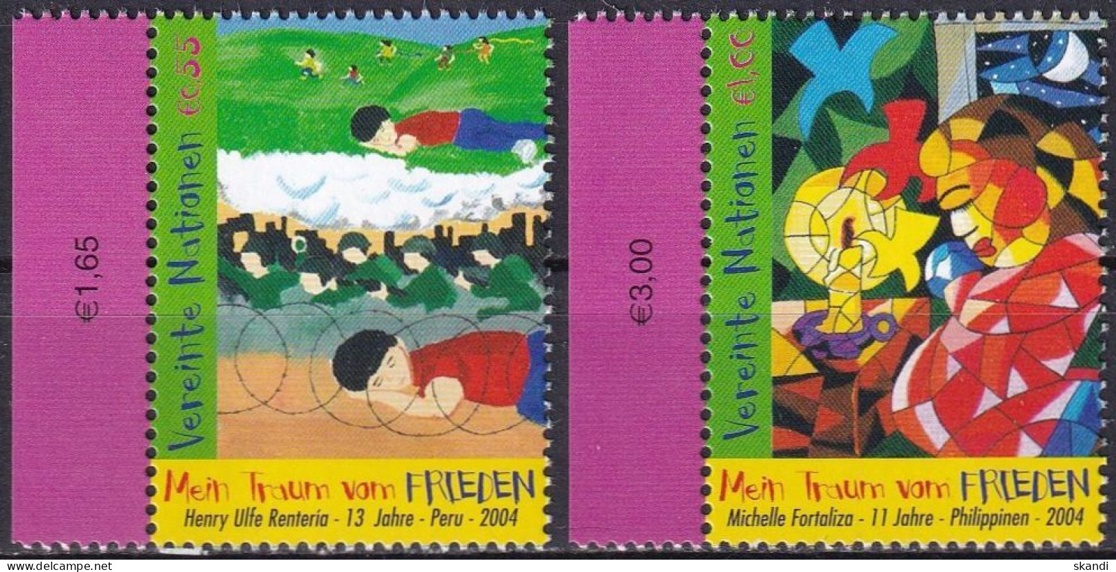 UNO WIEN 2004 Mi-Nr. 428/29 ** MNH - Unused Stamps