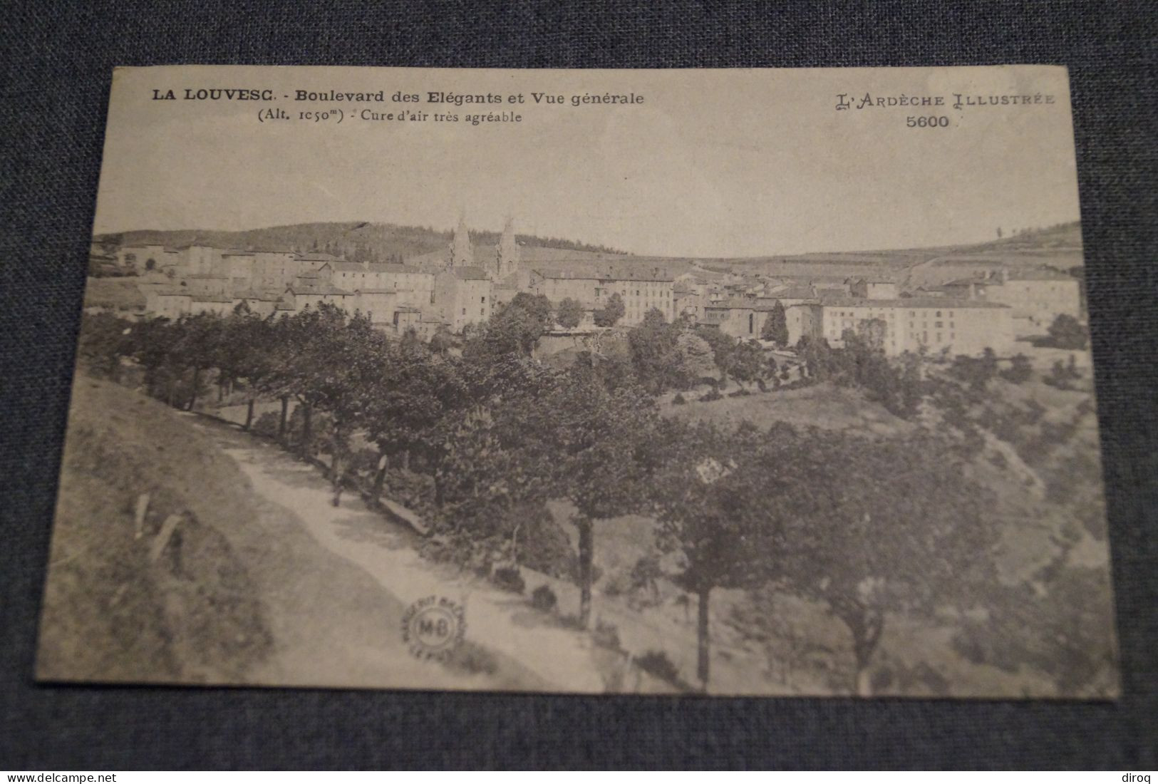 LA LOUVESC , Boulevard Des élégants 1922,RARE Très Belle Ancienne Carte Postale - La Louvesc