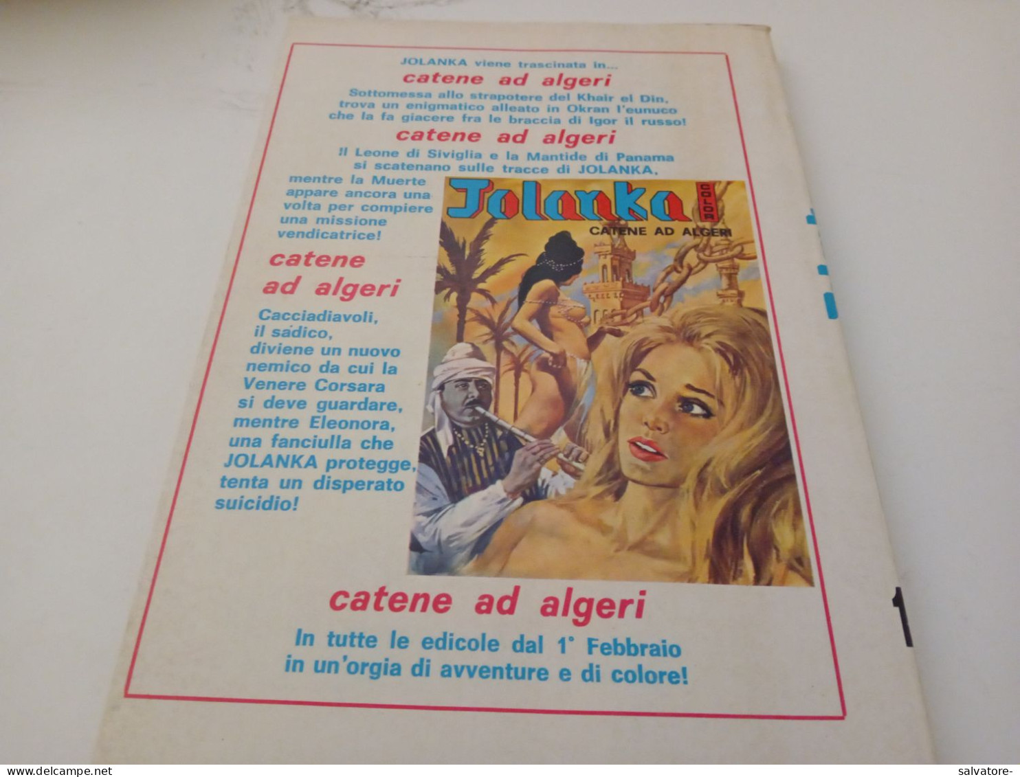 FUMETTO  JOLANKA- LA FURIA DEL PASCIA'- FUNETTO A COLORI- 1972 - Eerste Uitgaves