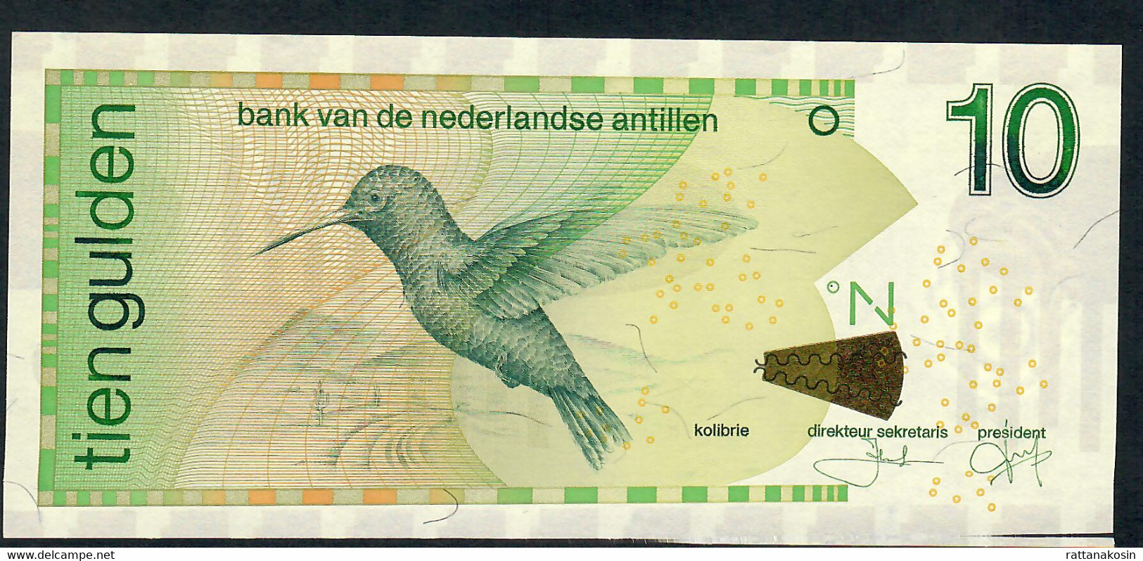 NETHERLANDS ANTILLES  P28e 10 GULDEN  2011. UNC. - Otros & Sin Clasificación