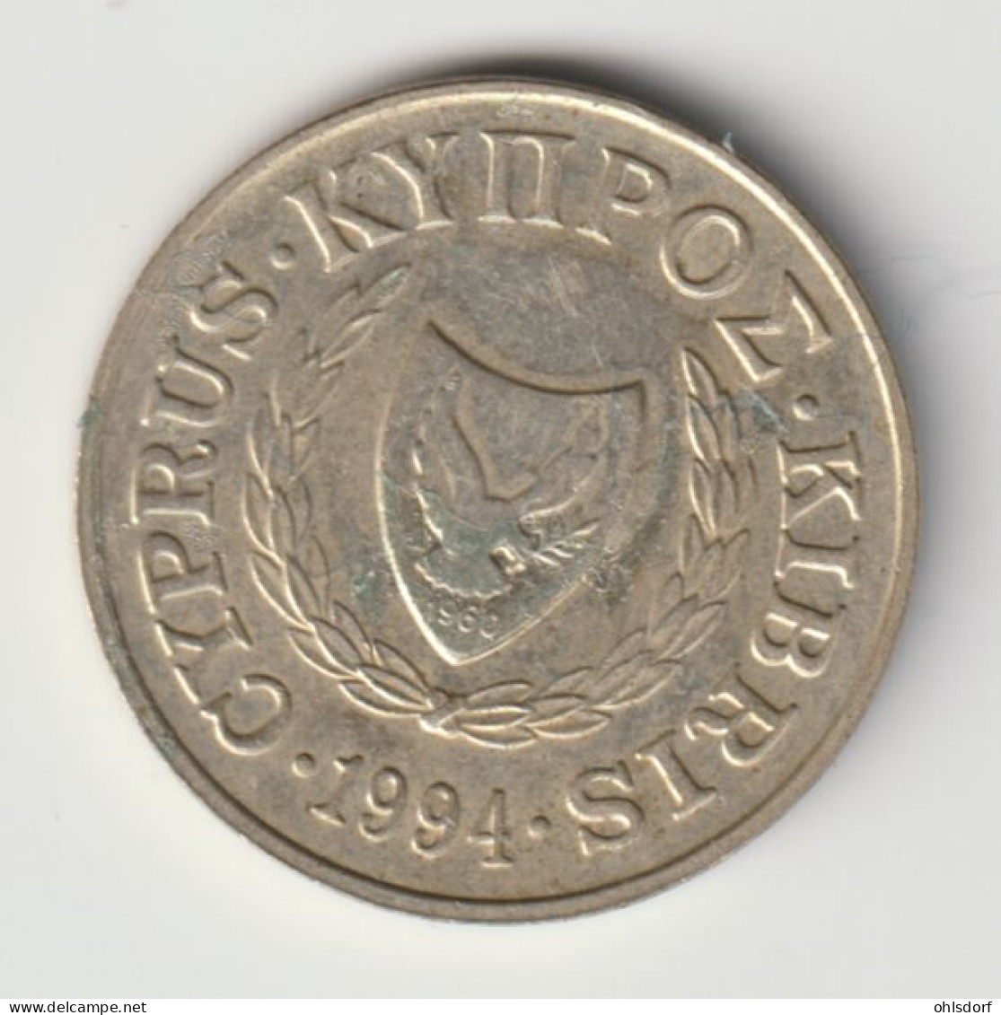 CYPRUS 1994: 5 Cents, KM 55.3 - Cyprus