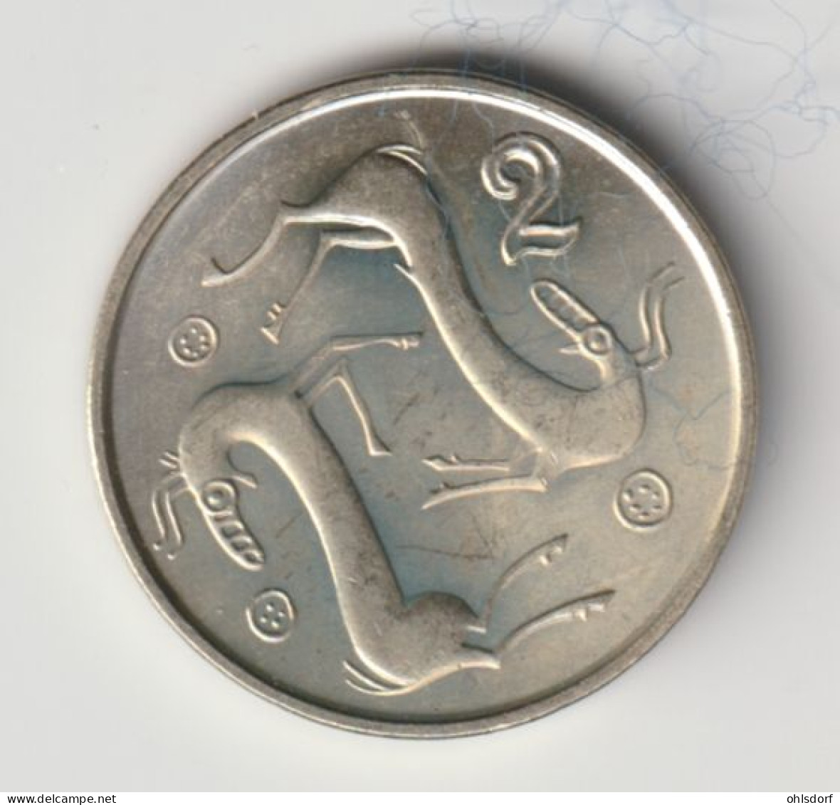 CYPRUS 1996: 2 Cents, KM 54.3 - Zypern