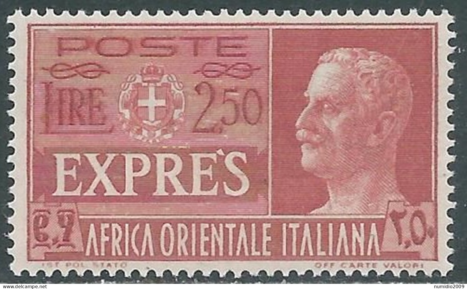 1938 AFRICA ORIENTALE ITALIANA ESPRESSO SOGGETTI VARI 2,50 LIRE MNH ** - I39-10 - Italian Eastern Africa