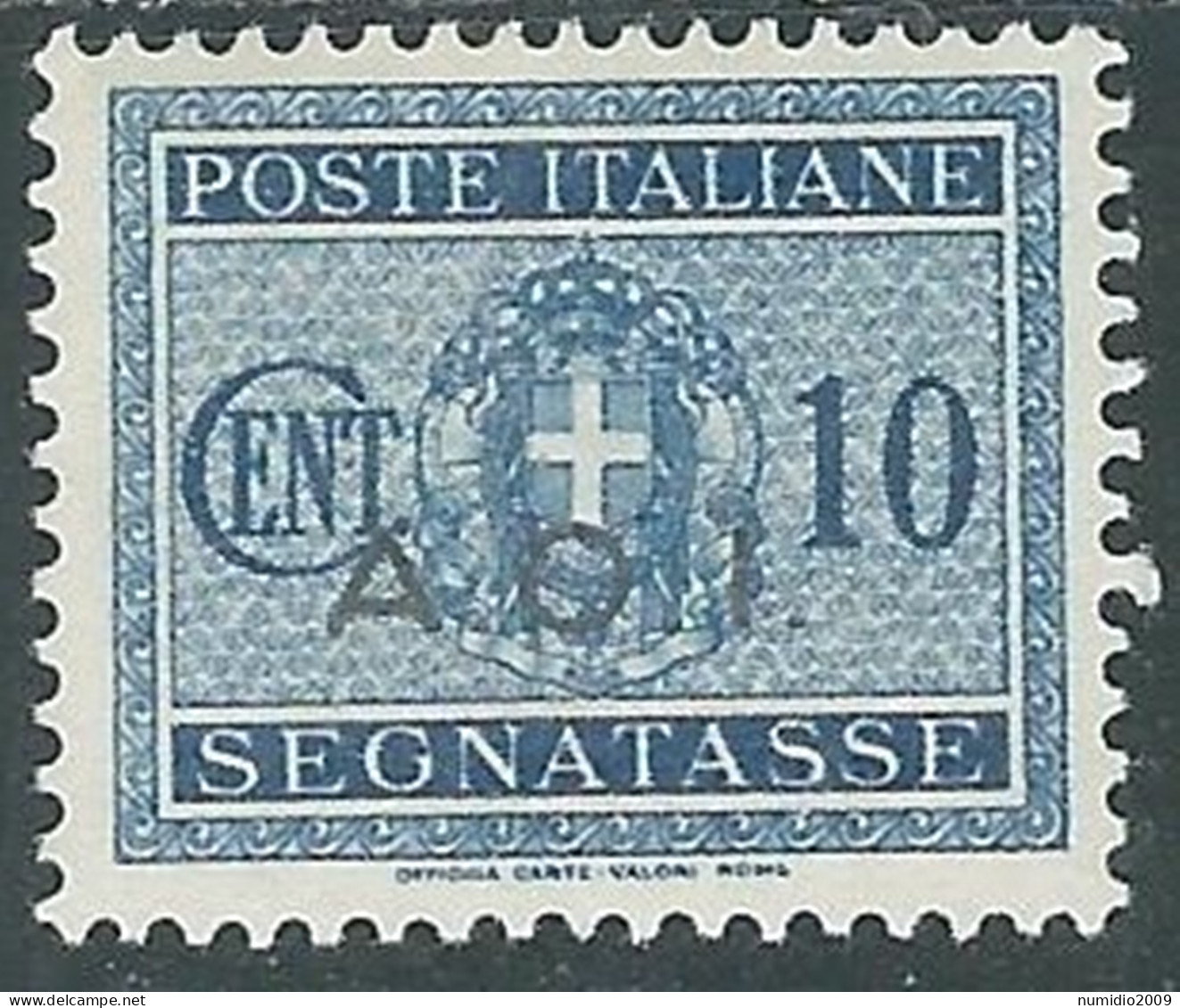 1939-40 AFRICA ORIENTALE ITALIANA SEGNATASSE 10 CENT MH * - I43-9 - Africa Oriental Italiana