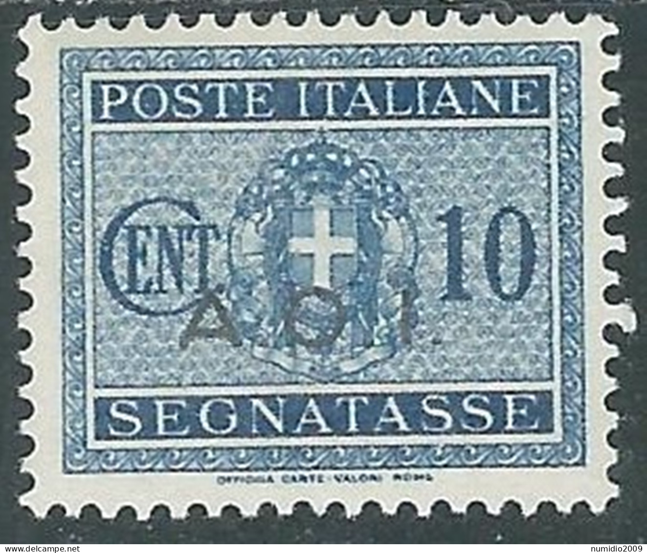 1939-40 AFRICA ORIENTALE ITALIANA SEGNATASSE 10 CENT MH * - I43-9 - Italian Eastern Africa