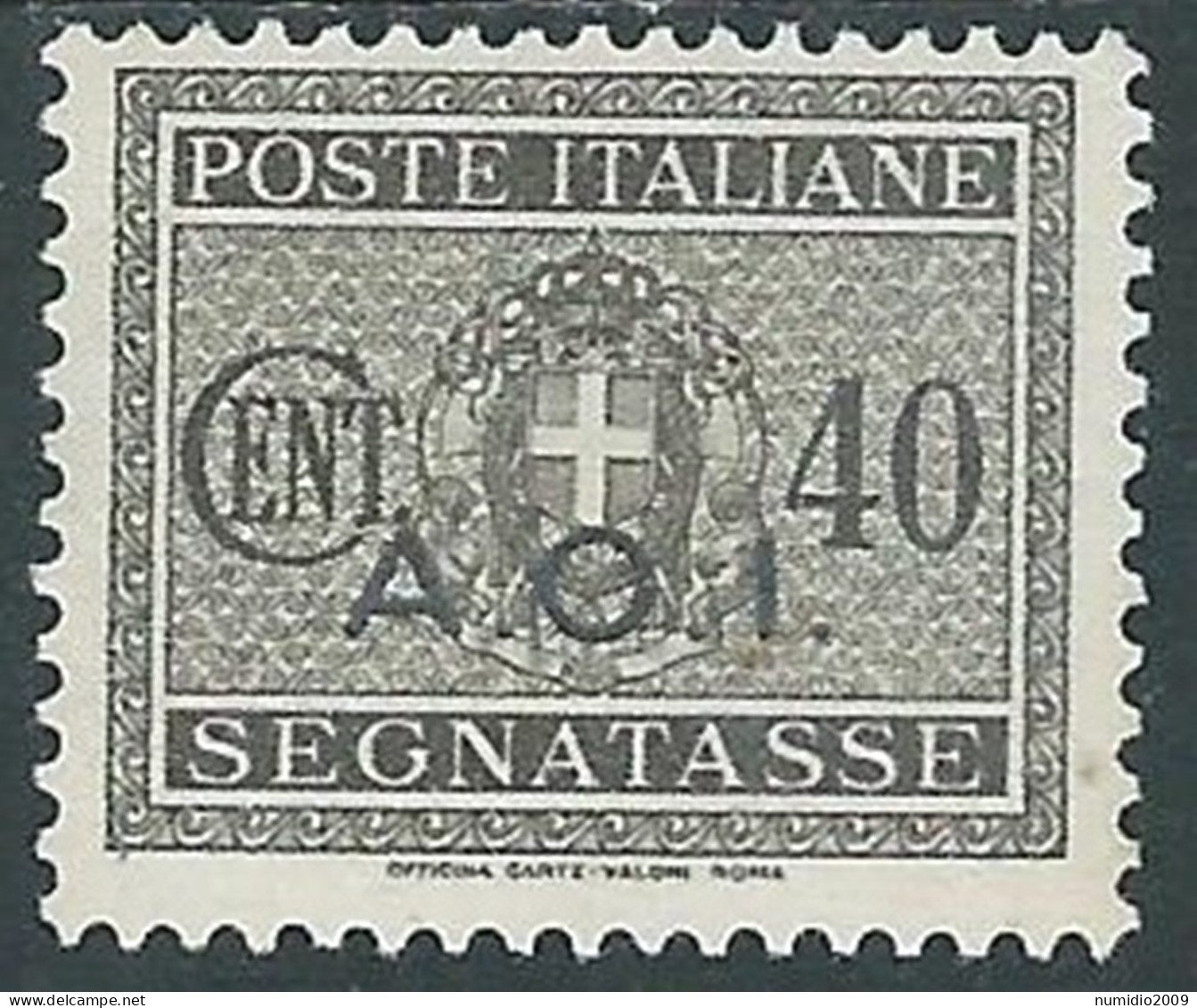 1939-40 AFRICA ORIENTALE ITALIANA SEGNATASSE 40 CENT MH * - I43-9 - Italian Eastern Africa