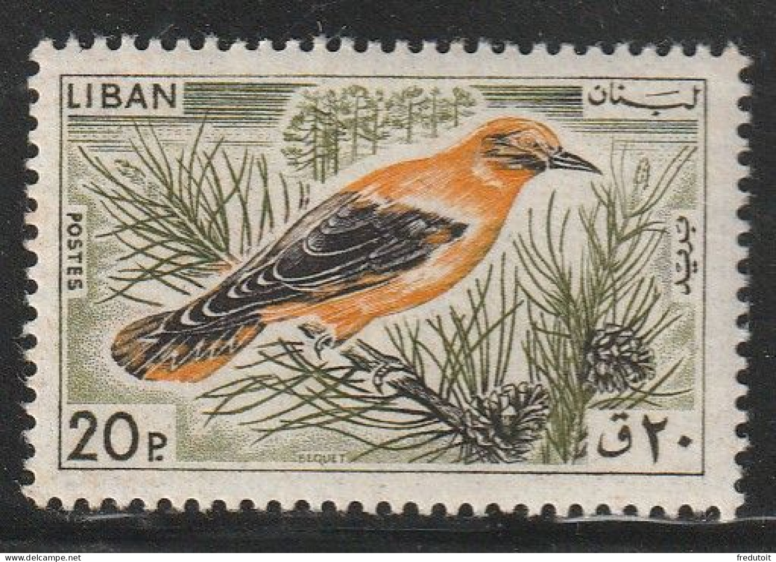 LIBAN - N°254 ** (1965) Oiseau - Lebanon