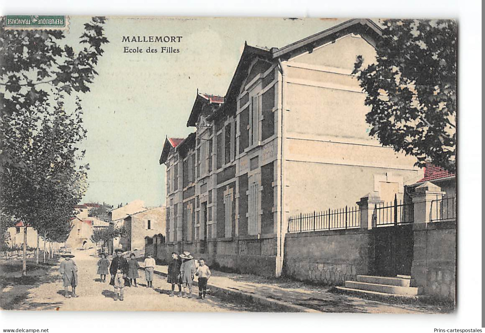 CPA 13 Mallemort Ecole Des Filles - Mallemort