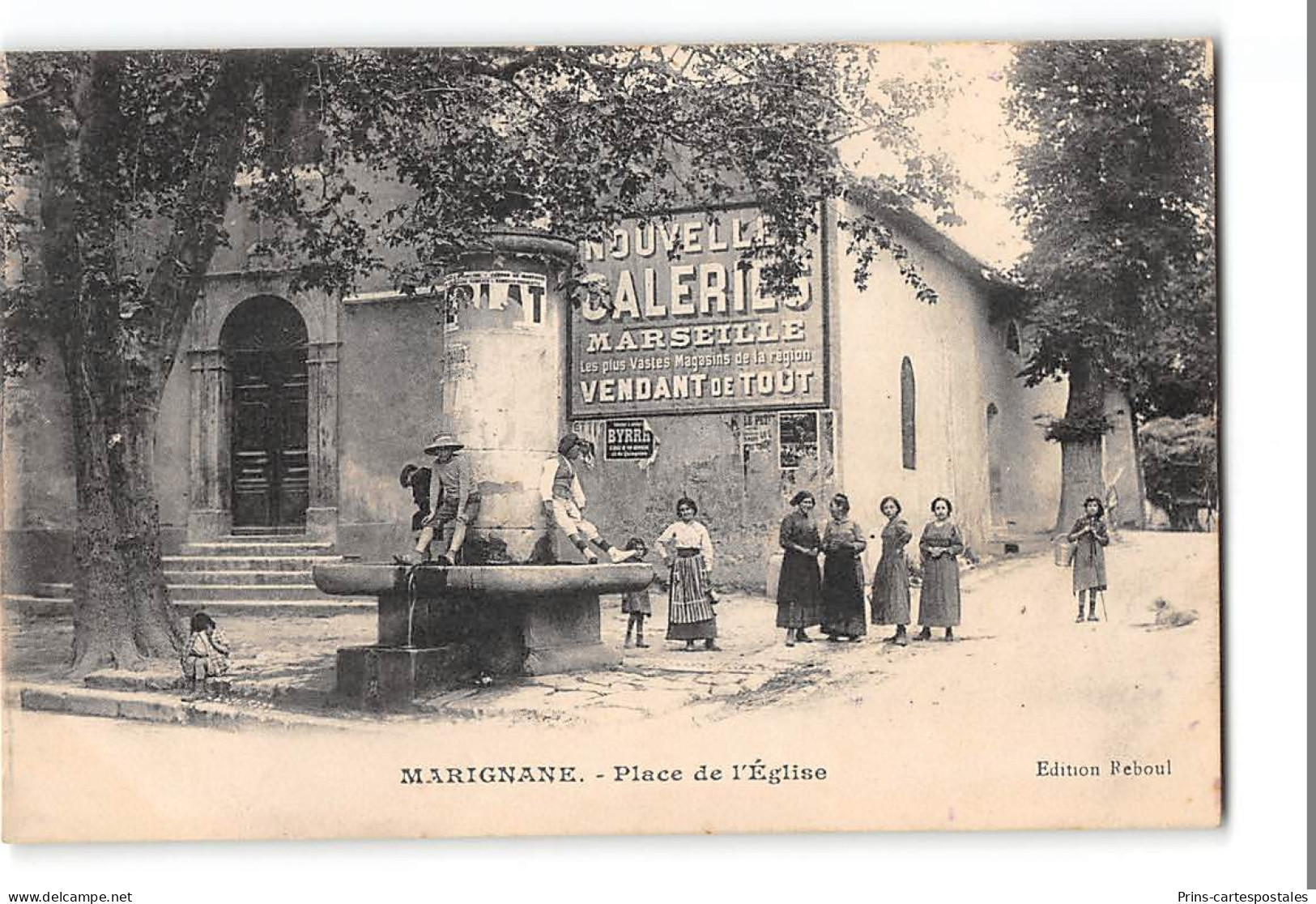 CPA 13 Marignane Place De L'église - Marignane