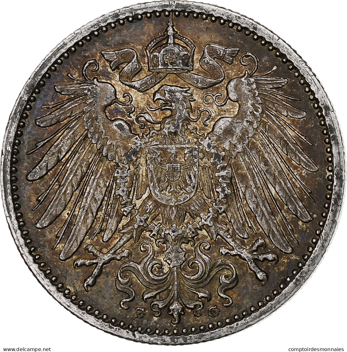 Monnaie, Empire Allemand, Wilhelm II, Mark, 1914, Karlsruhe, SPL, Argent, KM:14 - 1 Mark